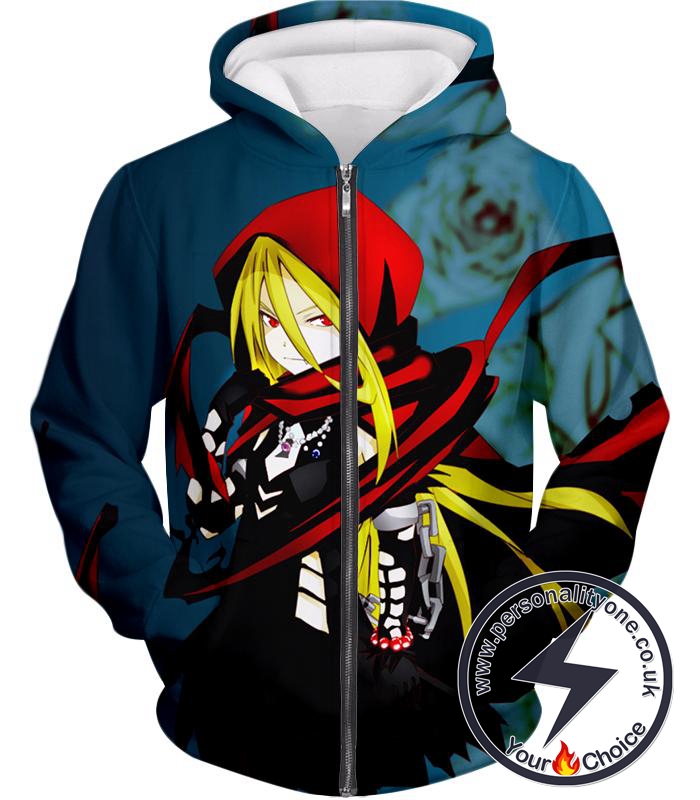 Overlord Prime Grade Magic Caster Evileye Cool Anime Promo Zip Up Hoodie